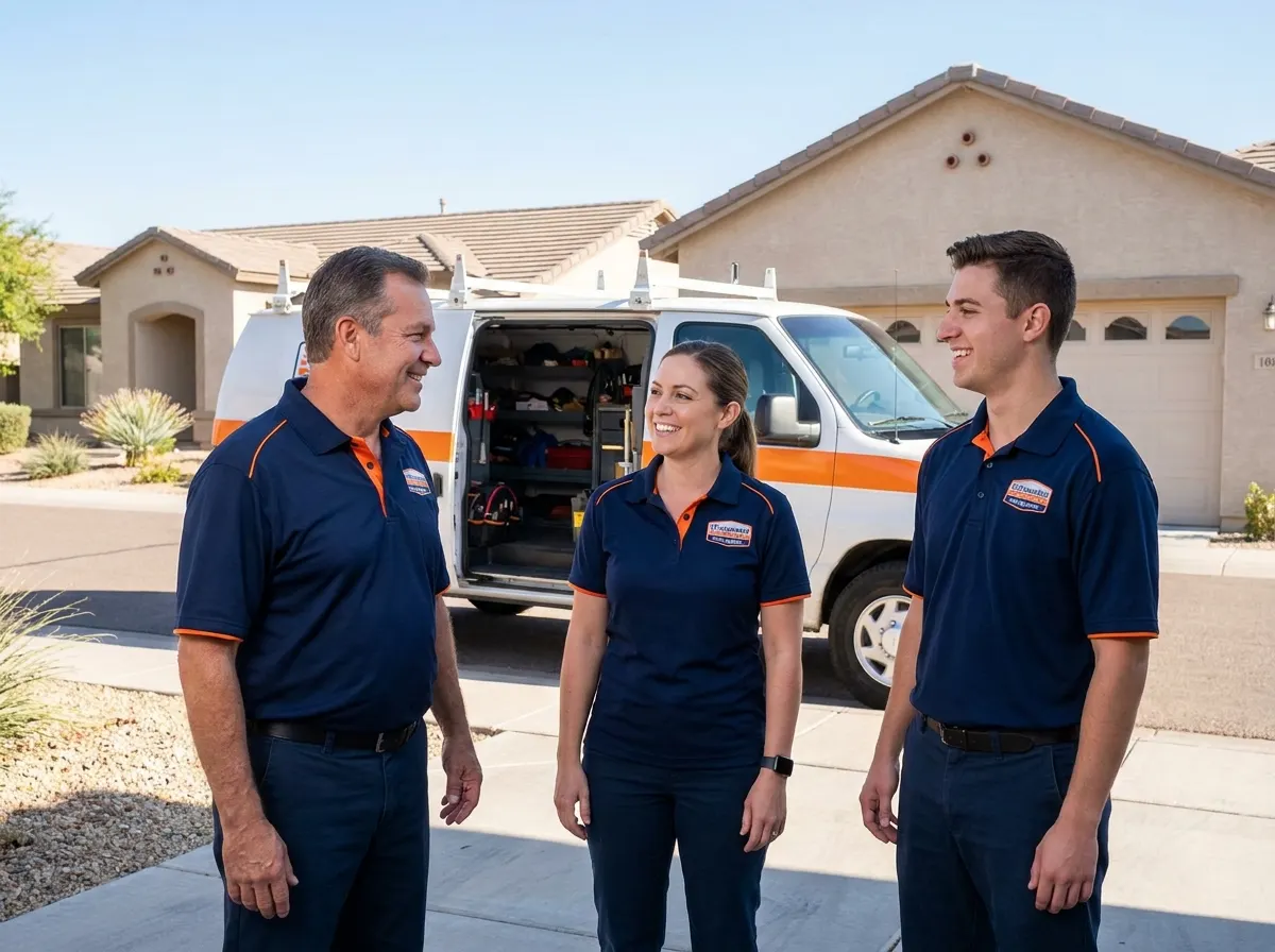 Heat & Air Conditioning air conditioning contractor team in Glendale, AZ